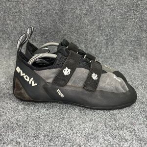 Evolv VTR3D Rock Climbing Shoes Men's Size 11.5 Black Athletic Hook And Loop